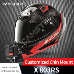 Camsteer Customised CNC Aluminium Nolan X-lite X803rs Helmet Chin Mount for GoPro Max Hero 12 11 Insta360 X4 X3 DJI AKASO Camera