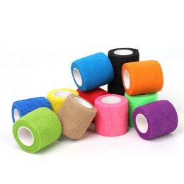 Colorful Sport Self Adhesive Elastic Bandage Disposable Tattoo Bandage Grip Tape Finger Protection