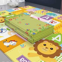 Play Mats Non-Toxic Foldable Baby Play Mat Educational Childrens Carpet in the Nursery Climbing Pad Kids Rug Activitys Games Toys 180*100 ASYH