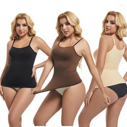 Women's Shapers Shapewear Tank Tops Tummy Control Seamless Slimming Body Shaper Camisole Top Slim Belly Compression Vest Plus Size