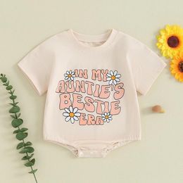 Clothing Sets Baby Girl Clothes Short Sleeve In My Auntie Era Bubble Romper Bodysuit Summer Outfits