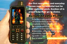 IP68 Waterproof walkie talkie Rungee X9 4G Lte Zello Smart Phone 1GB+8GB Andriod 8.1 WiFi hotspot GPS Bluetooth Dual SIM FM PTT