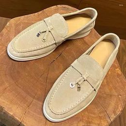 Casual Shoes Leather Women's Loafers Lazy Flats Moccasins Flat Spring And Autumn Summer Walking Men's Driving Sneakers