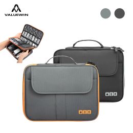 Cable Storage Bag Travel Electronics Organiser Portable Digital Gadget Storage Carry Case For Ipad Power Bank USB Charger Pouch