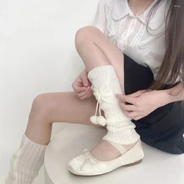 Women Socks Sweet Girls Long Stockings Warmer Knitted Foot Cover Knee JK Lolita Kawaii Cute Autumn Winter