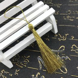 50pcs Gold Silver Fringe Tassels Loop Charm for DIY Crafts Keychain Earring Pendant Jewellery Making Supplies Handmade Material