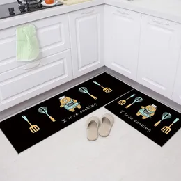 Bath Mats ClassicLong Kitchen Mat Carpet Floor Home Entrance Doormat Absorbent Bedroom Living Room Modern Rug