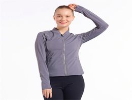 Women Yoga Jackets Long Sleeve Sweatshirt Ladies Running Sports Zipper Jacket Fitness Gym Outdoor Sports Jacket4225519