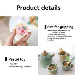 Kitchens Play Food Wooden childrens game family early education simulation afternoon tea dessert cake set sales role-playing educational toys d240527