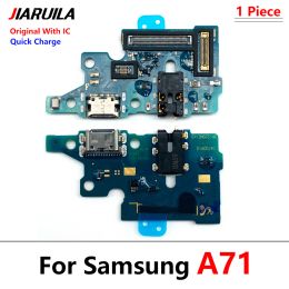 USB Charger Dock Connector Board Charging Port Fast Charging Flex Cable For Samsung A51 A515F A71 A715F