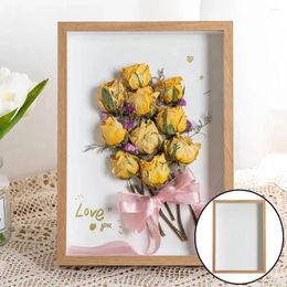 Frames Flower Shadow Box Display Case Picture Frame Wedding Bouquet Keepsake Po Memory DIY