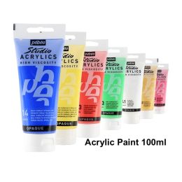 PEBEO Studio Acrylic Paint 100ML Studio Painting Colour For Leather Fabric Clothing Nail Glass Waterproof Drawing Fluid Painting