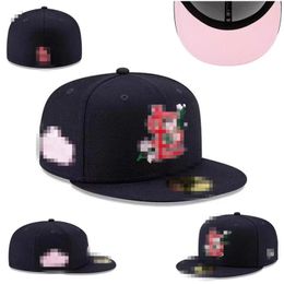 designer hat Men's Baseball Fitted Hats Classic Black Color Hip Hop Chicago Sport Full Closed Design Caps baseball cap Chapeau Stitch Heart Hustle Flowers new cap W-9