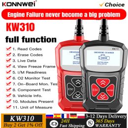 Konnwei KW310 OBDII Araba Teşhis Araçları Otomotiv Tarayıcısı OBDII Motor Analizör Kodu Okuyucu Aracı OBDII SCAN ARAÇ TESTER
