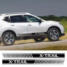 Car Door Stickers For Nissan X Trail X-trail T30 T31 T32 Accessories Side Skirt Stripes Sport Styling Vinyl Film Decals