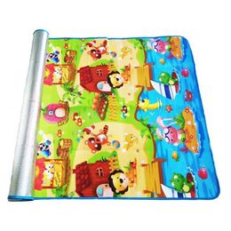 Play Mats Baby Play Mat 180x120x0.3cm Children Crling Carpet Toys for Kid Game Activity Gym Waterproof Rug Outdoor Indoor Soft Floor