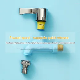 Bathroom Sink Faucets 4 Colours Faucet 1/2" Male Wall Mounted Washing Machine Plastic Water Hose Quick Connector Garden Balcony