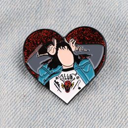 stranger things character enamel pin childhood game movie film quotes brooch badge Cute Anime Movies Games Hard Enamel Pins