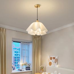 Modern Style White LED Chandeliers For Dining Room Kitchen Pendant Lamp Bar Living Room Bedroom Nordic Art Ceiling Hanging Light