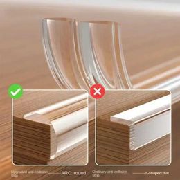 PP71 Corner Edge Cushions Transparent PVC baby protective strip with double-sided adhesive tape to prevent bumps d240527