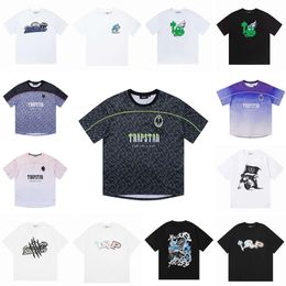 High Quality trapstar t shirts mens Women designer t shirt Print Letter Luxury Black And White Grey Rainbow Color Summer Sports Fashion Tops short Sleeve mens Tees
