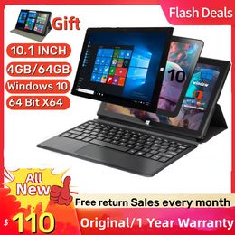 Gift Cover 10.1 INCH Windows 10 Tablet PC 4GB RAM 64GB ROM P7 Dual Cameras 1920 x 1280 IPS HDMI-Compatible 64 Bit X64 USB 3.0