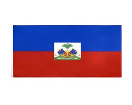 Free Shipping In Stock 3x5ft 90x150cm Hanging Ayiti HT Haiti Flag Trophy of Indepence Flag and Banner for Celebration Decoration2286381