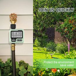 Garden Automatyczne systemy kontroli nawadniania, Wodoodporny zegar zraszacza na dużym ekranie, trawnik Inteligentny zraszaczy do oszczędzania wody i oszczędzanie czasu
