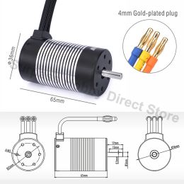 Rocket 2845 F540 3650 3660 3665 3670 3674 4068 Waterproof Brushless Motor for 1/10 1/12 RC Car WLtoys 12428 WPL Car Accessories