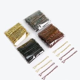 50/100 Pcs 4 Colours 5/6cm Hair Clip Lady Hairpins Curly Wavy Grips Hairstyle Hairpins Women Bobby Pins Styling Hair Accessories