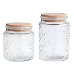 Glass Jar Nordic Style Storage Jars and Lids Container Food Storages Containers Honey Bottle Retro Design Jars Bottles Household