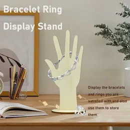 Decorative Plates Female Mannequin Hand Jewelry Display Wooden Stand For Bracelets Bracelet Support Elegant Holder