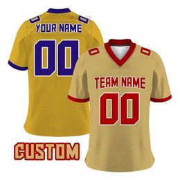 Golden Super Rugby Jersey Soccer 2022 2023 American Football Team Shirt Men Authentic Custom Sublimation Sportwear T-shirts YIJH