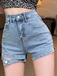 Frauen Jeans High Taille Slimming Denim Shorts Frauen Sommer 2024 Dünner Abschnitt Loose Wide Bein großer Trend