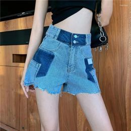 Women's Jeans ILARES Women's 2024 Trend Korean Fashion Vintage Clothes Denim Shorts High Waist Summer Streetwear Clothing Ladies