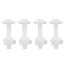 Toilet Seat Covers 4PCS Hinge Bolt Screws With Plastic Nuts And Washers Kit