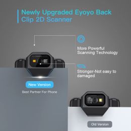 Eyoyo EY-017P Portable 1D&2D QR Code Image Screen Reader PDF417 Data Matrix Back Clip Bluetooth Barcode Scanner For Android iOS