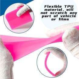 3Pcs PPF Squeegee Car Soft Rubber Scraper Anti-Scratch Film Window Tint Tools Vinyl Wrap Silicone Squeegee Glass Water Wiper
