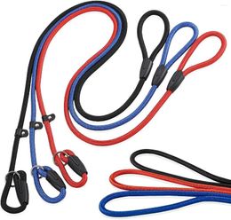 Dog Collars 3pcs Slip Lead Leash Strong Nylon Rope Training For Large Medium And Small Dogs