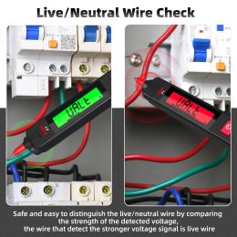 BSIDE New Voltage Detector Tester Non-contact Smart Electric pen NCV Live wire Continuity test Ohm Hz DC AC Digital Multimeter