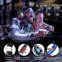 EKSA E1000 Gaming Headphones For PC/PS4/PS5 7.1 Surround RGB Gaming Headset Gamer USB Wired Headphones with Noise Cancelling Mic