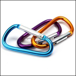 Carabiners Key Chain Outdoor Sports Camp Snap Clip Hook Keychains Hiking Stainless Steel Aluminum Metal Carabiner Keyrings Ds0169 W01 Otyuo