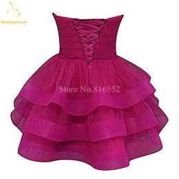 Bealegantom New Short Homecoming Dresses Sweetheart Organza Beaded Sequins Mini Prom Party Cocktail Gown Vestidos De Graudation