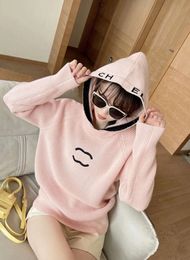 2024 Sweatshirts Lüks Tasarımcı Sweaters Kadın Stil Uzun Kollu Büyük Boy Knit Pullover Kadın Üstleri Sıradan Gevşek Marka Nakışları 1005ess