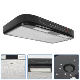 RV Vehicle Range Hood 12V Car Kitchen Range Hood Touch Switch & Key Type With Led Light Removable For Cleaning Camper Caravan