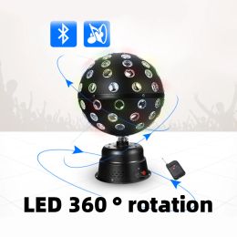 9-color Magic Ball Stage Light LED Voice Controlled KTV bar Private Room RGB Rotating Light Flash Laser Light Family Party