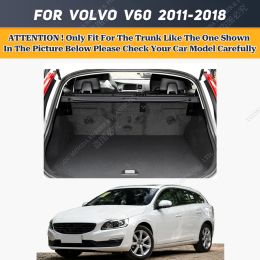 Car Floor Mats For Volvo V60 2011-2024 12 13 14 15 16 17 18 19 20 21 22 23 Car trunk mat Carpet Cover Interior Accessories