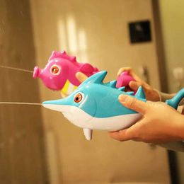 Gun Toys Childrens Mini Animal Water Gun Childrens Inflatable Water spray Toys Bathroom Beach Toys Interactive Games Best Baby Gift d240525