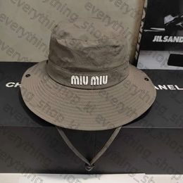 2024 Fashion Top Luxury Muimiu Designer Hat Fisherman Hat Miumium Sunglasses Hat Same Style 1:1 High Quality Bucket Hat Women Summer Hat For Man Anti-Uv400 968