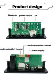 10W 6W Bluetooth Amplifier MP3 Decoder Board Microphone Car Mp3 Player USB Record FM Radio AUX for Speaker Handsfree Audio DIY